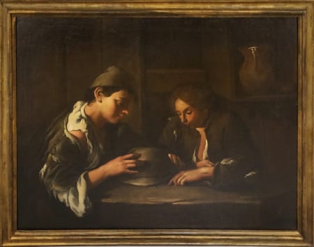 Giuseppe Romani — Due ragazzi al gioco del cappelletto